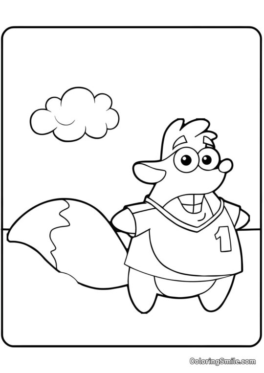 Eichhörnchen Tico - Ausmalbild