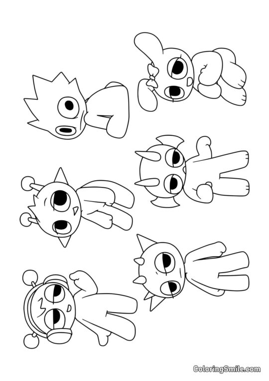 Sprunki Babys - Ausmalbild