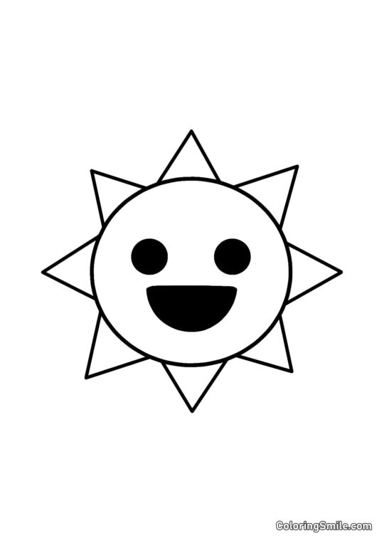 Sprunk Herr Sonne - Ausmalbild