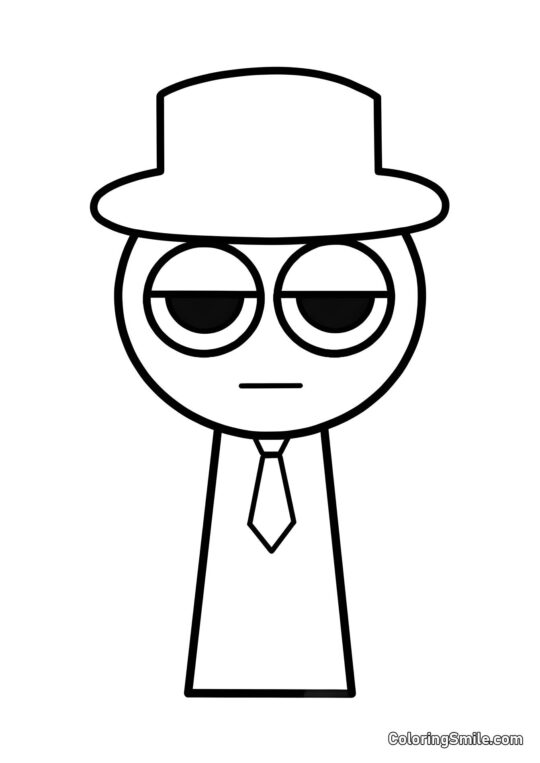 Sprunk Schwarz - Ausmalbild