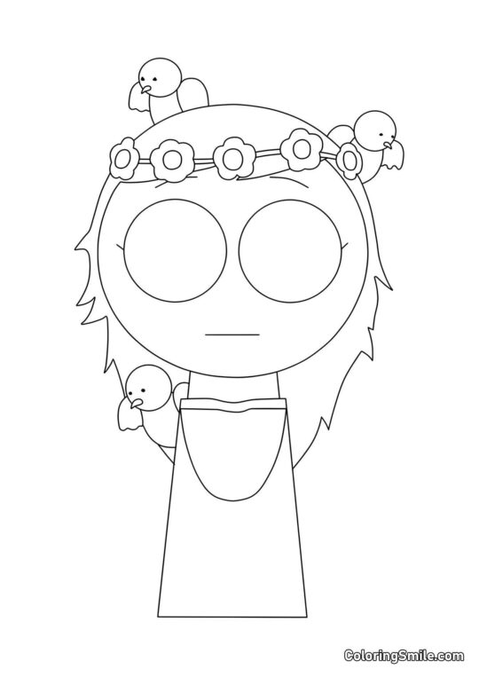 Bonus Sprunk Rosa - Ausmalbild