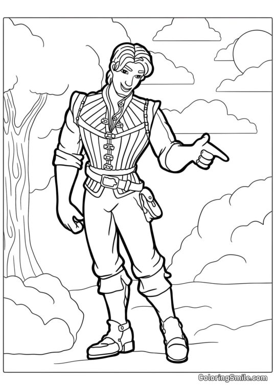 Eugene aus Rapunzel Eugene aus Rapunzel - Ausmalbild