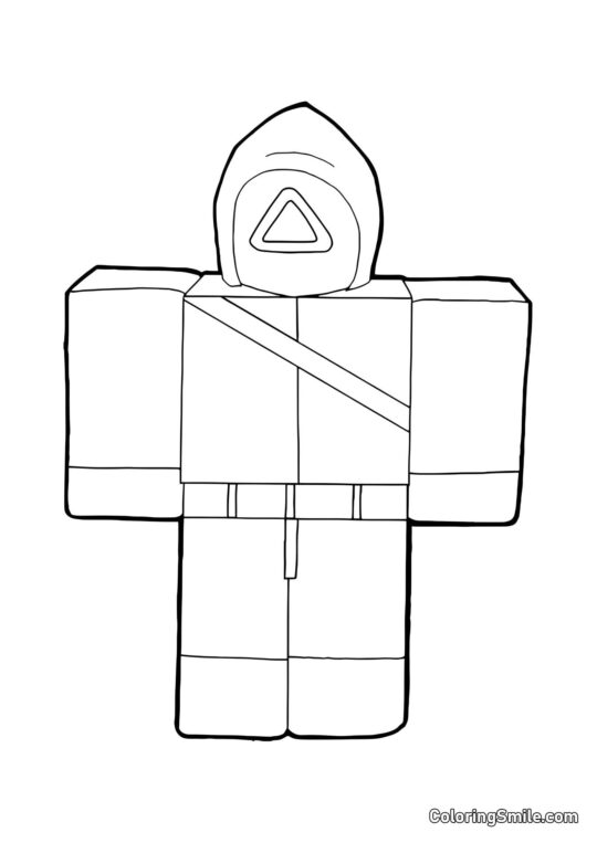 Roblox Soldat Squid Game - Ausmalbild