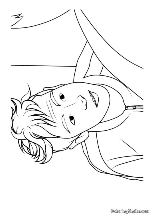 Choi Su Bong (Thanos) aus Squid Game 2 - Ausmalbild