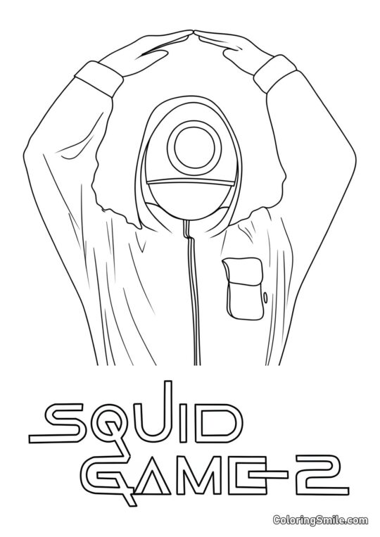 Squid Game 2 Poster - Ausmalbild