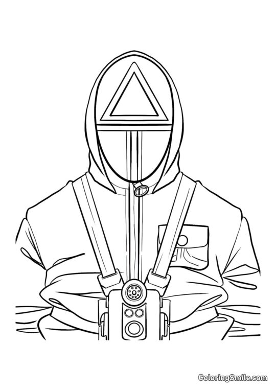 Soldat Squid Game 2 - Ausmalbild