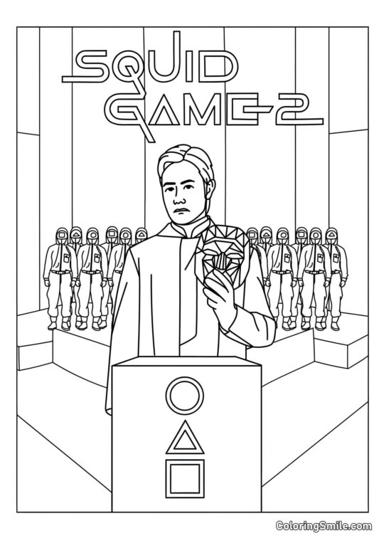 Squid Game 2 - Ausmalbild