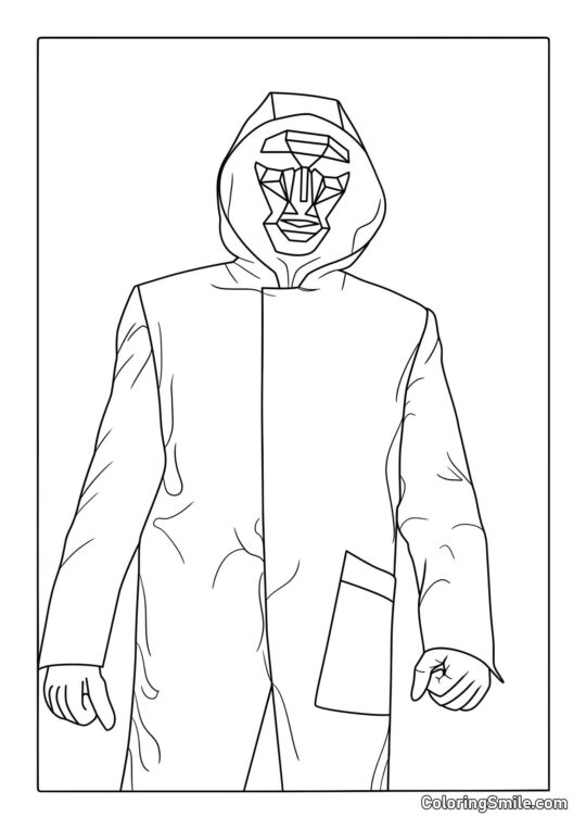 Boss aus Squid Game - Ausmalbild