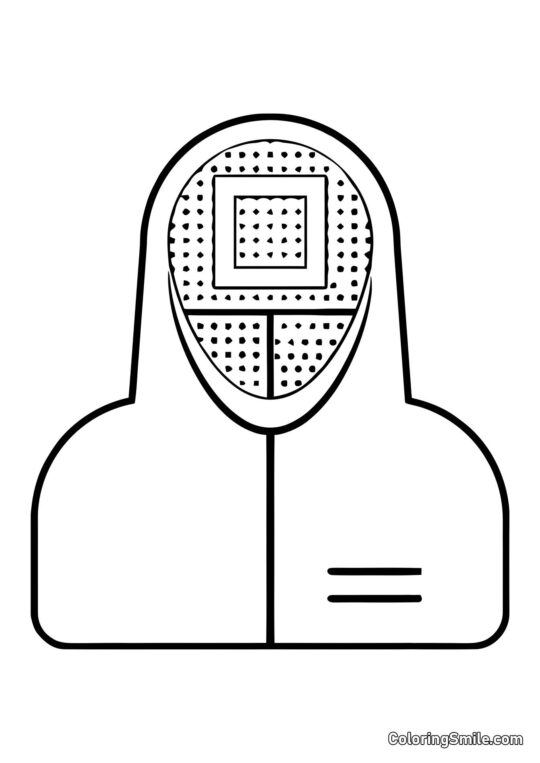 Manager aus Squid Game - Ausmalbild