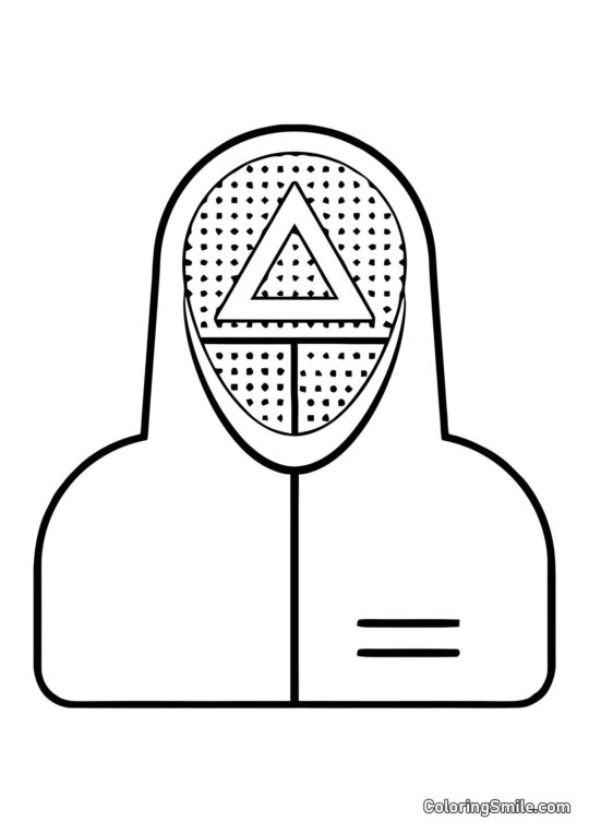 Soldat aus Squid Game - Ausmalbild