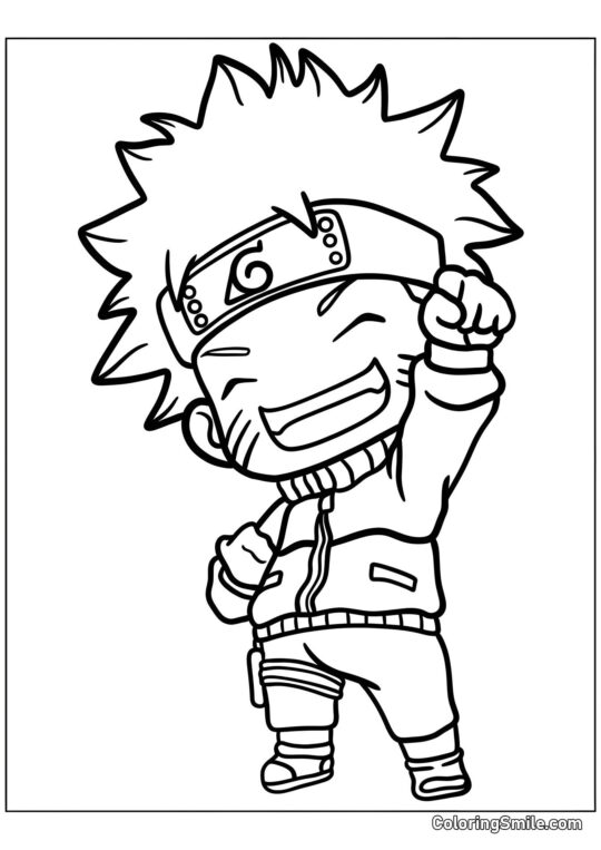 Chibi Naruto - Ausmalbild