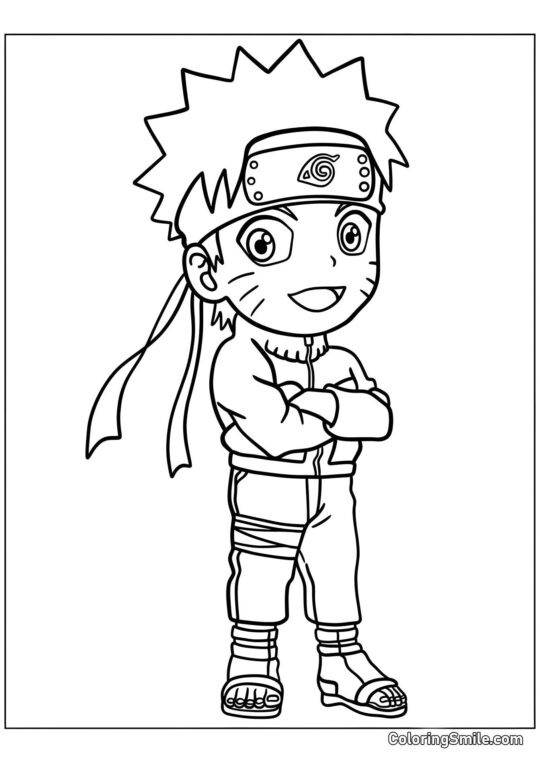 Kawaii Naruto - Ausmalbild