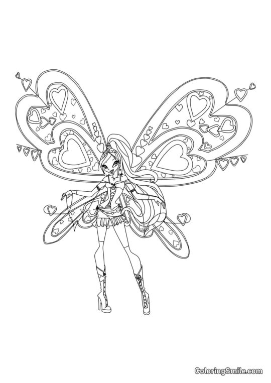 Winx Bloom Flyrix - Ausmalbild