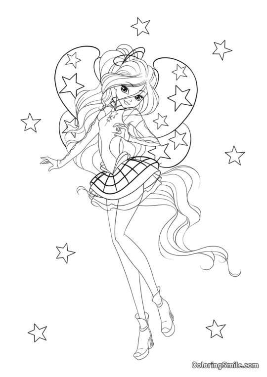 Winx Bloom Cosmix - Ausmalbild