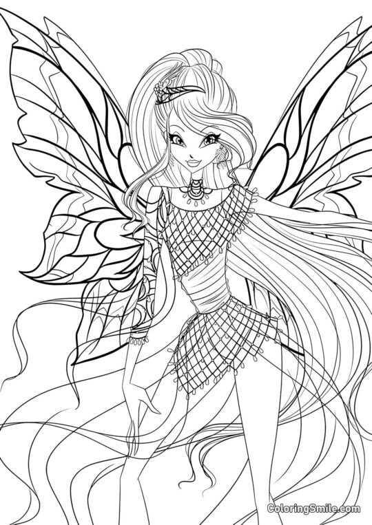 Winx Bloom Bloomix - Ausmalbild