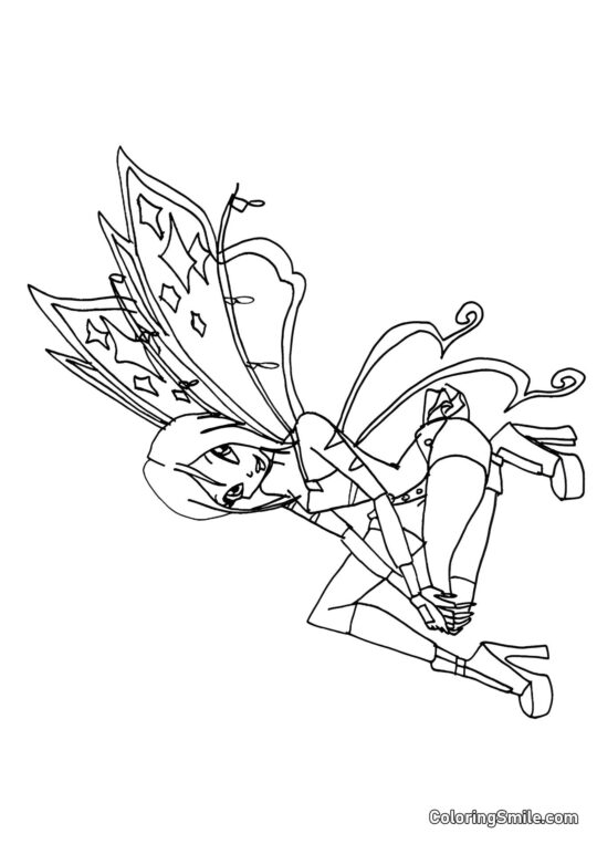 Fee Tecna - Ausmalbild