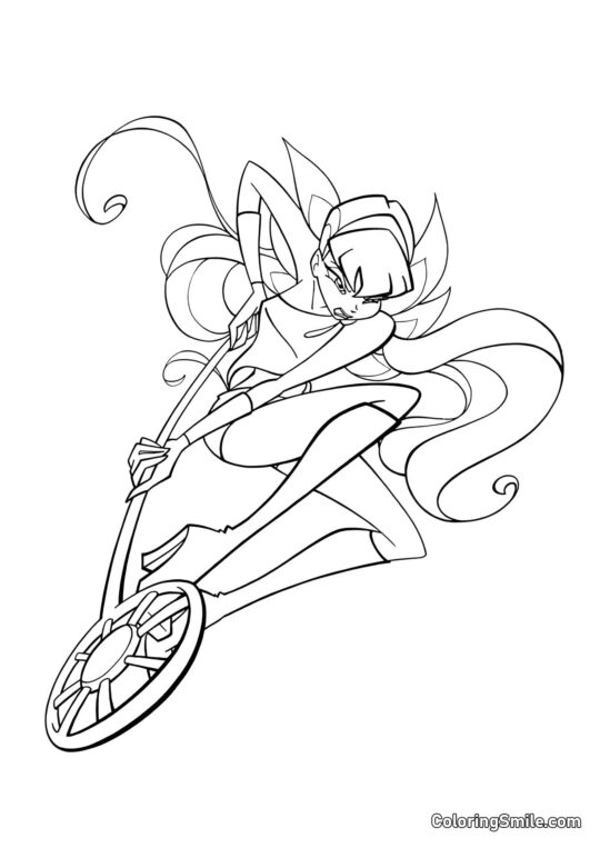 Stella in Verzweiflung - Ausmalbild