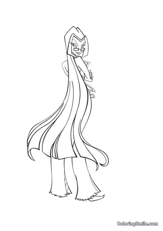 Darcy hypnotisiert - Ausmalbild