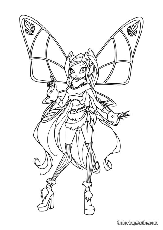 Winx Stella Lovix - Ausmalbild