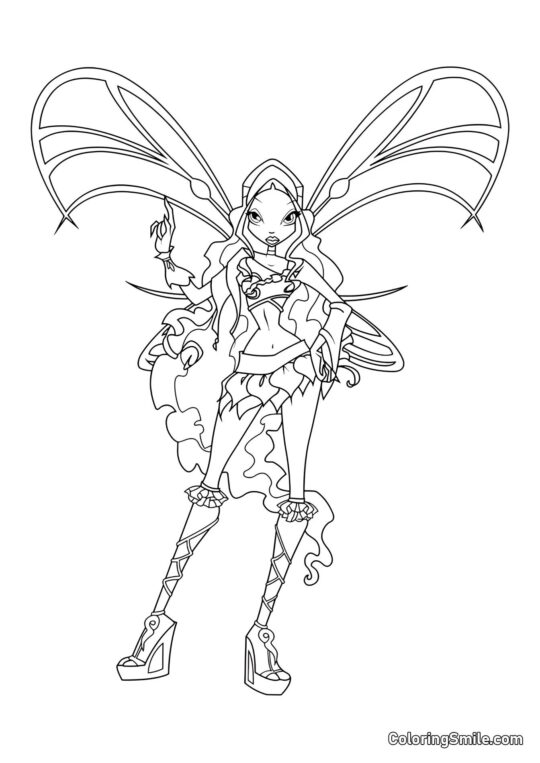 Layla Sophix Vollbild - Ausmalbild