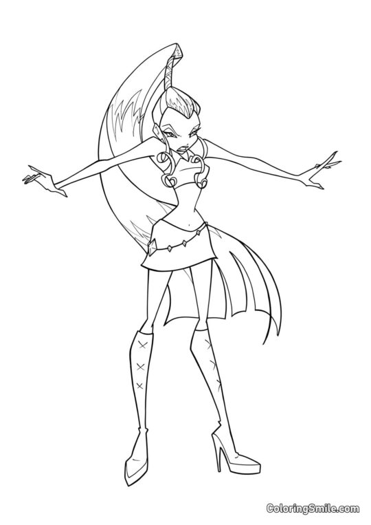 Icy in Wut - Ausmalbild