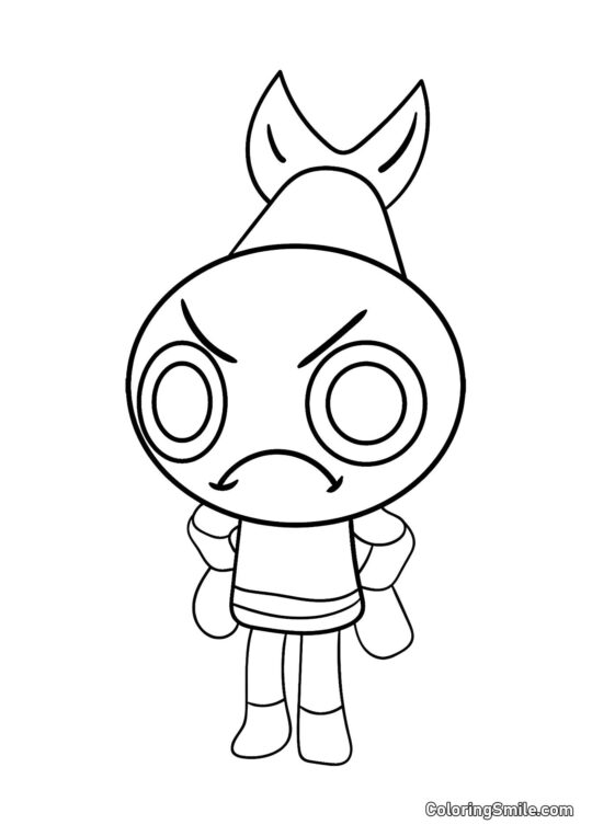 Shrimpo aus Dendys Welt Shrimpo aus Dendys Welt - Ausmalbild