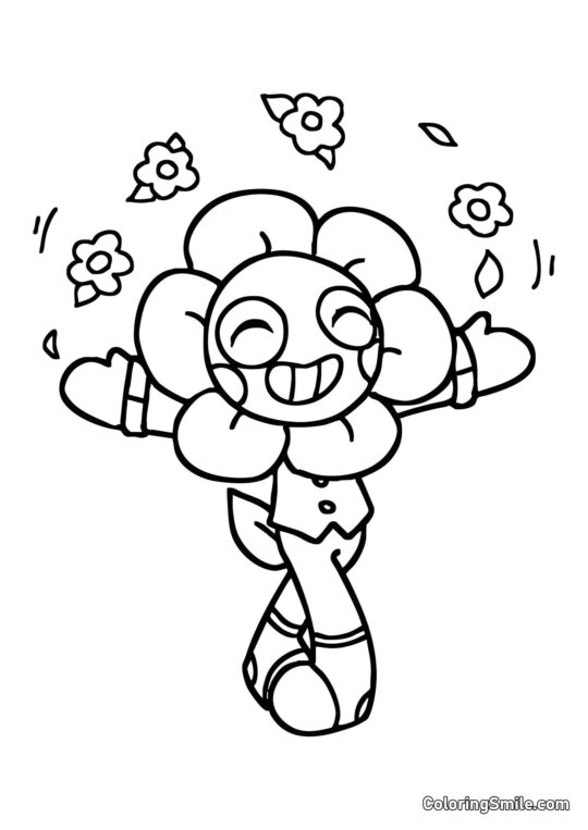 Fröhlicher Dendy Fröhlicher Dendy - Ausmalbild