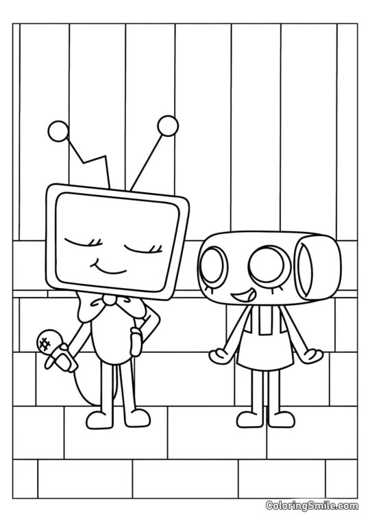 Vi und Shelly aus Dendys Welt Vi und Shelly aus Dendys Welt - Ausmalbild