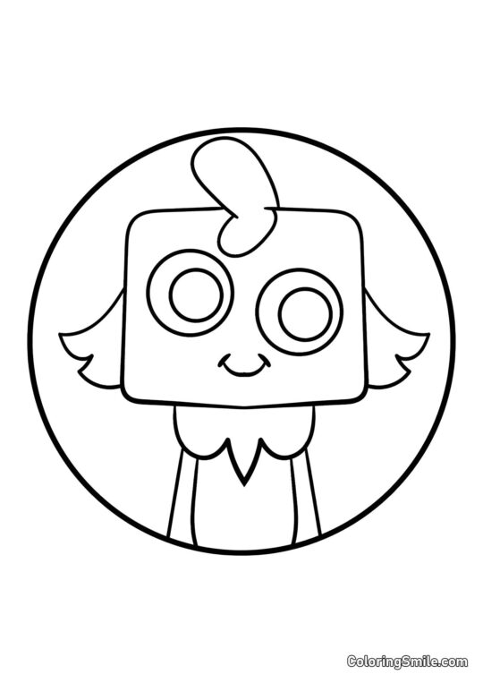 Porträt von Gub aus Dendys Welt Porträt von Gub aus Dendys Welt - Ausmalbild