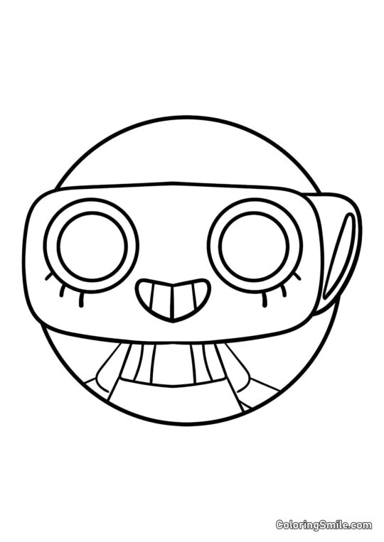 Porträt von Shelly aus Dendys Welt Porträt von Shelly aus Dendys Welt - Ausmalbild