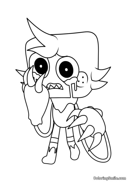 Verdrehter Gub Verdrehter Gub - Ausmalbild