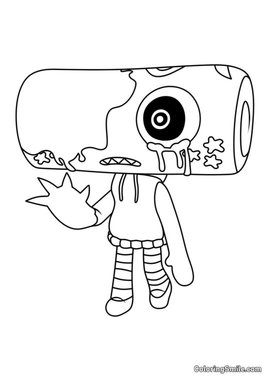 Verdrehter Cosmo Verdrehter Cosmo - Ausmalbild