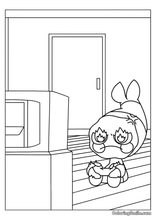 Shrimpo spielt Videospiele Shrimpo spielt Videospiele - Ausmalbild