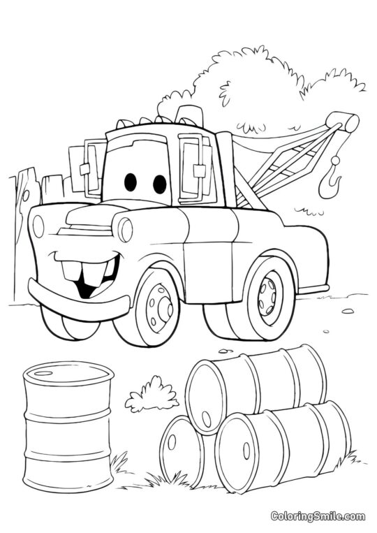 Mater lächelt breit Mater lächelt breit - Ausmalbild