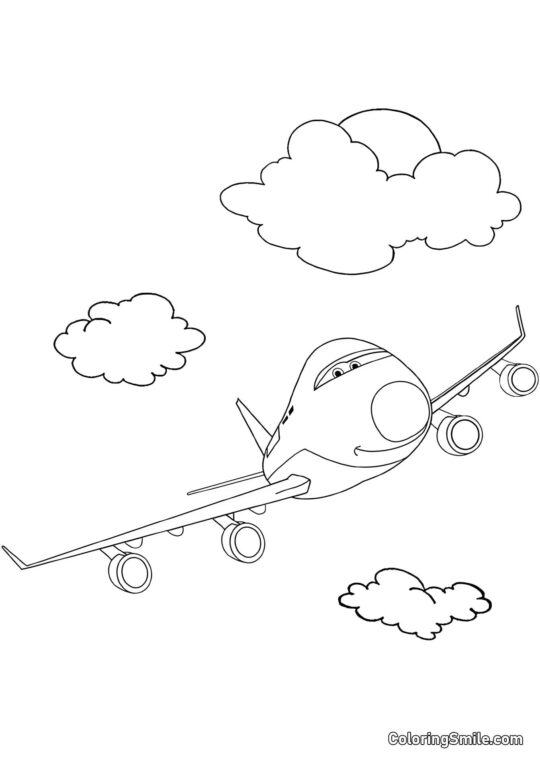 Auto-Flugzeug Auto-Flugzeug - Ausmalbild