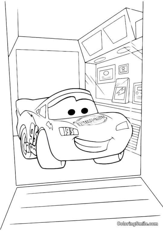 Glücklicher McQueen Glücklicher McQueen - Ausmalbild