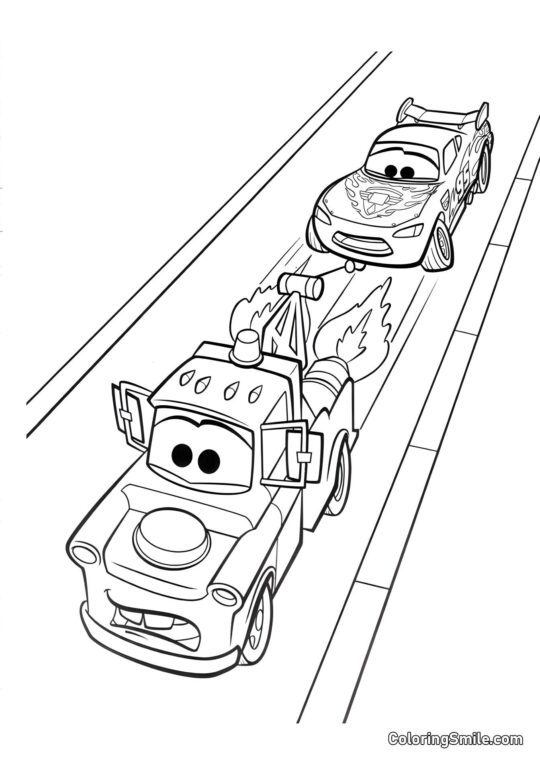 Mater mit Turbinen Mater mit Turbinen - Ausmalbild