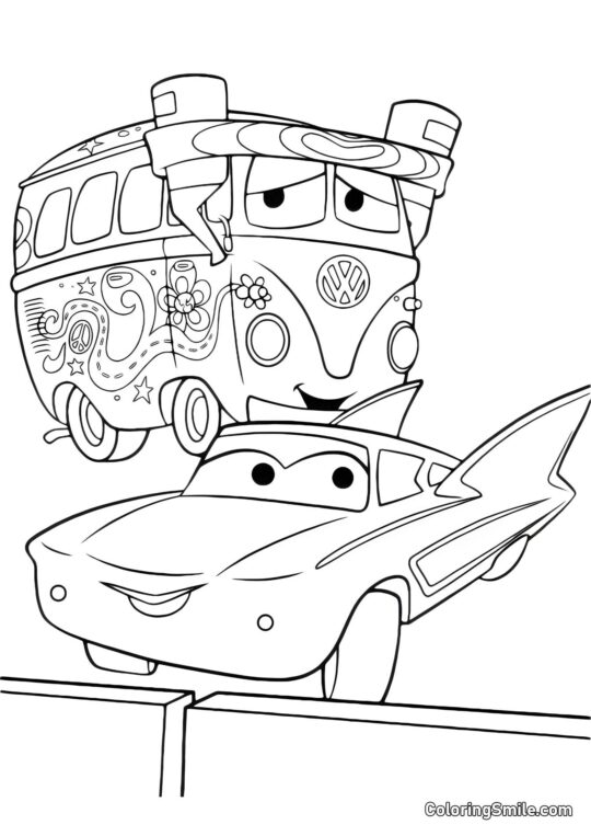 Fillmore und Flo Fillmore und Flo - Ausmalbild