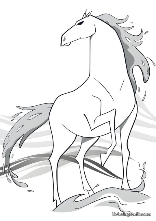 Nokk aus Die Eiskönigin 2 - Ausmalbild