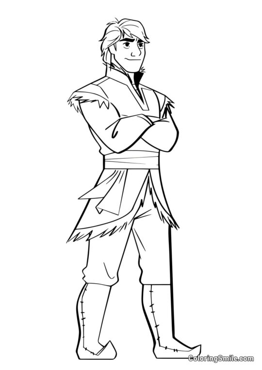 Kristoff aus Die Eiskönigin 2 - Ausmalbild