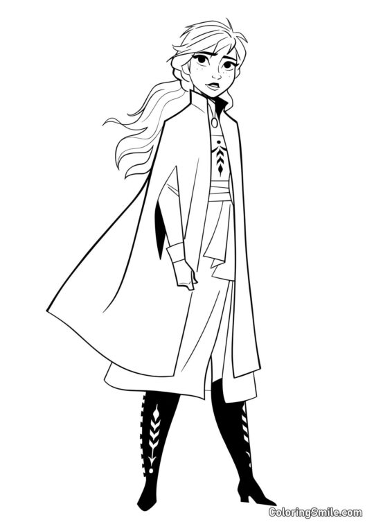 Prinzessin Anna - Ausmalbild