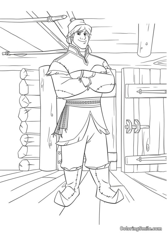 Kristoff - Ausmalbild